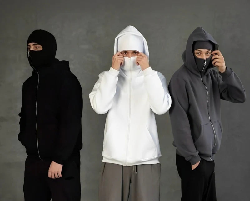 ARMR Phantom Hoodie – Full Mask Streetwear Design