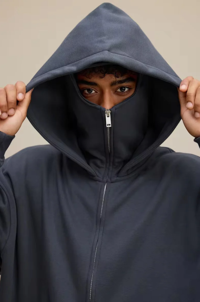 ARMR Stealth Hoodie – Balaclava Ninja Zipper Design